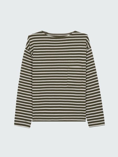 Oliv/ecru Dutson Långärmad T-shirt Finisterre