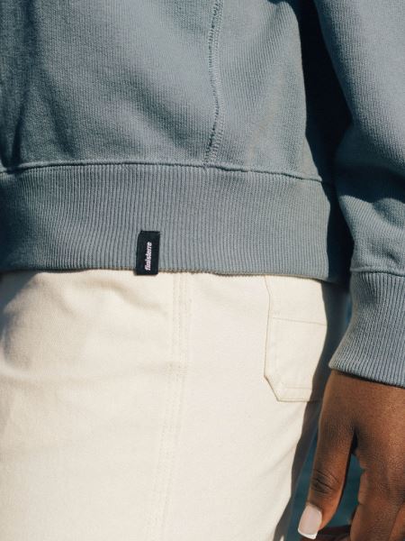 Finisterre Bidston Sweatshirt Blå Stål