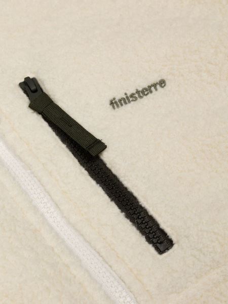 Ecru Finisterre Hegen 1/4 Ullfleece Med Dragkedja