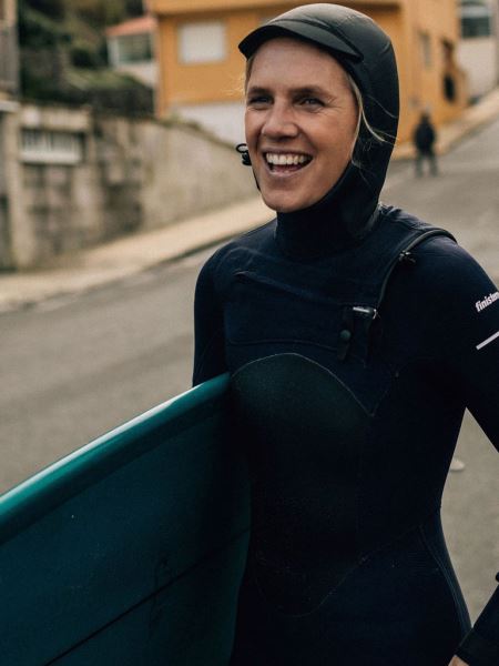 Finisterre Dam Nieuwland 5 Mm Yulex Våtdräkt Med Luva Bläck