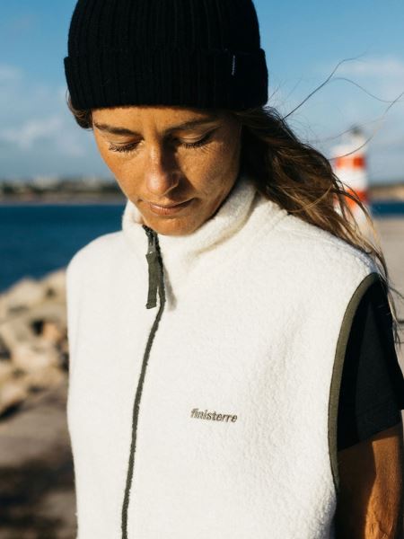Ecru Finisterre Hegen Ull Gilet