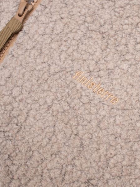 Budock Ull Blixtlås Genom Fleece Havregryn Finisterre