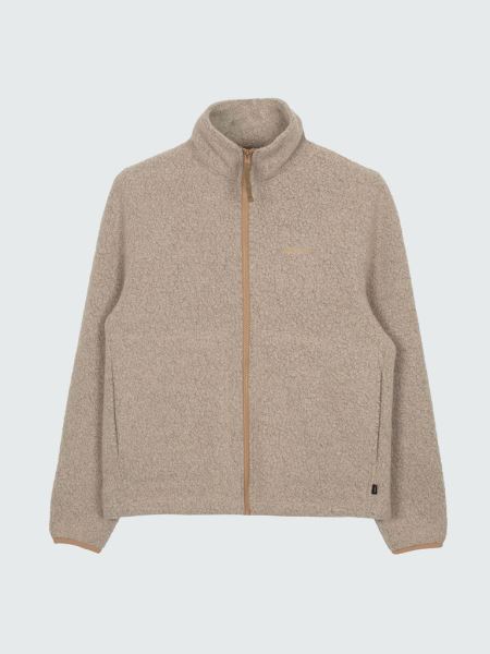 Budock Ull Blixtlås Genom Fleece Havregryn Finisterre