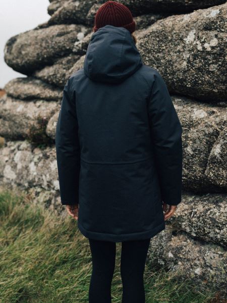 Finisterre Marinblå Vellus Vattentät Parkas