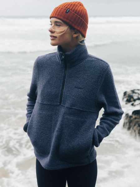 Finisterre Budock Ull Smock Fleece Mörk Ozon