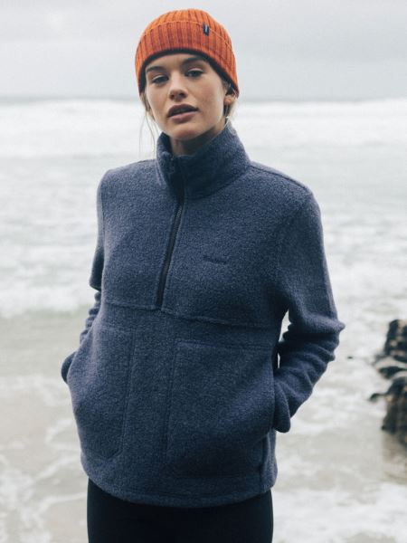 Finisterre Budock Ull Smock Fleece Mörk Ozon