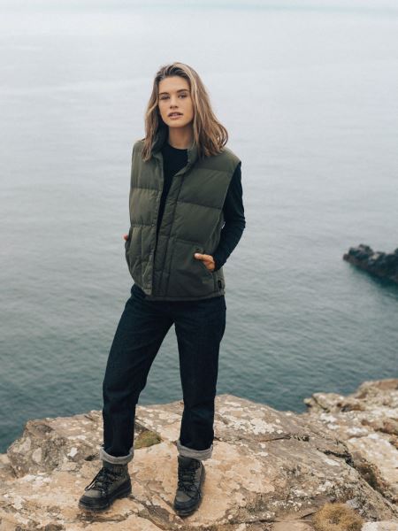 Mörk Oliv Finisterre Fourier Isolerad Gilet