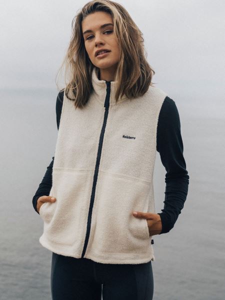 Budock Gilet Finisterre Ecru