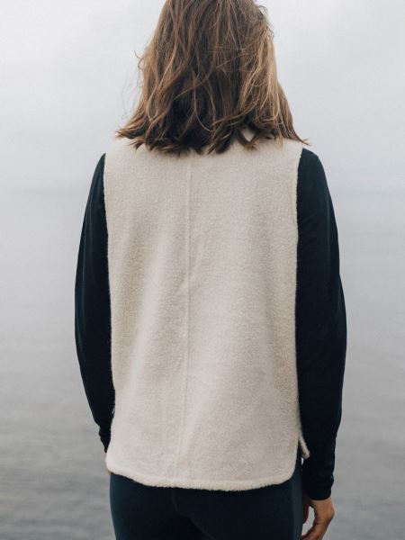 Budock Gilet Finisterre Ecru