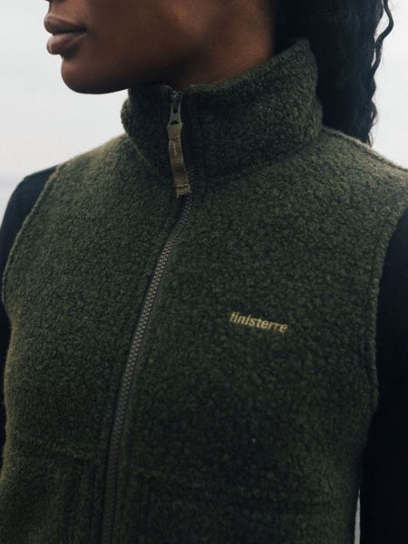 Finisterre Mörk Oliv Knopp Gilet