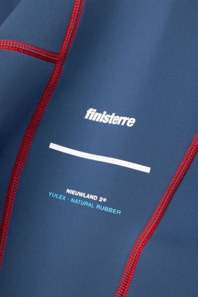 Nieuwland 2e Yulex Baddräkt Indigo/röd Finisterre