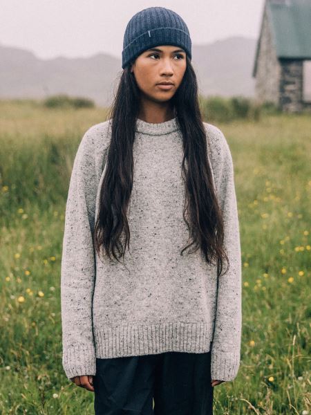 Farne Stickad Tröja Med Rund Hals Finisterre