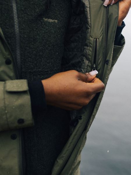 Solus Vattentät Parkajacka Mörk Oliv Finisterre