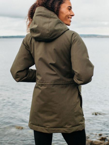 Vellus Vattentät Parkas Finisterre Mörk Oliv