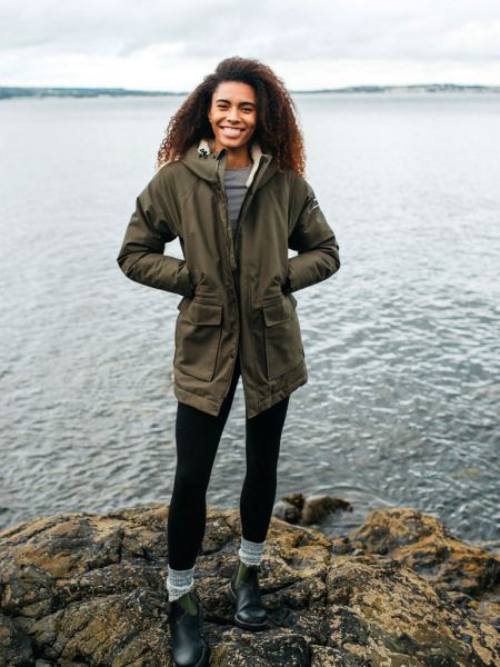 Vellus Vattentät Parkas Finisterre Mörk Oliv