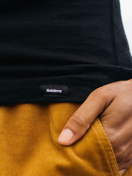 Finisterre Zephyr Merinoull Baslager Svart