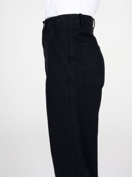 Finisterre Svart Garn Canvas Byxa Special