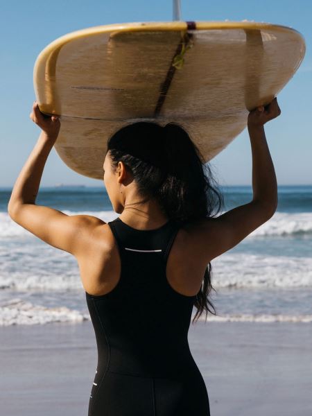 Svart Nieuwland 2e Yulex Lång Jane Baddräkt Finisterre Special