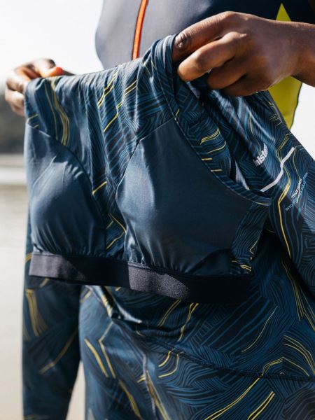 In I Havets Sjödräkt Geometriskt Tryck Finisterre